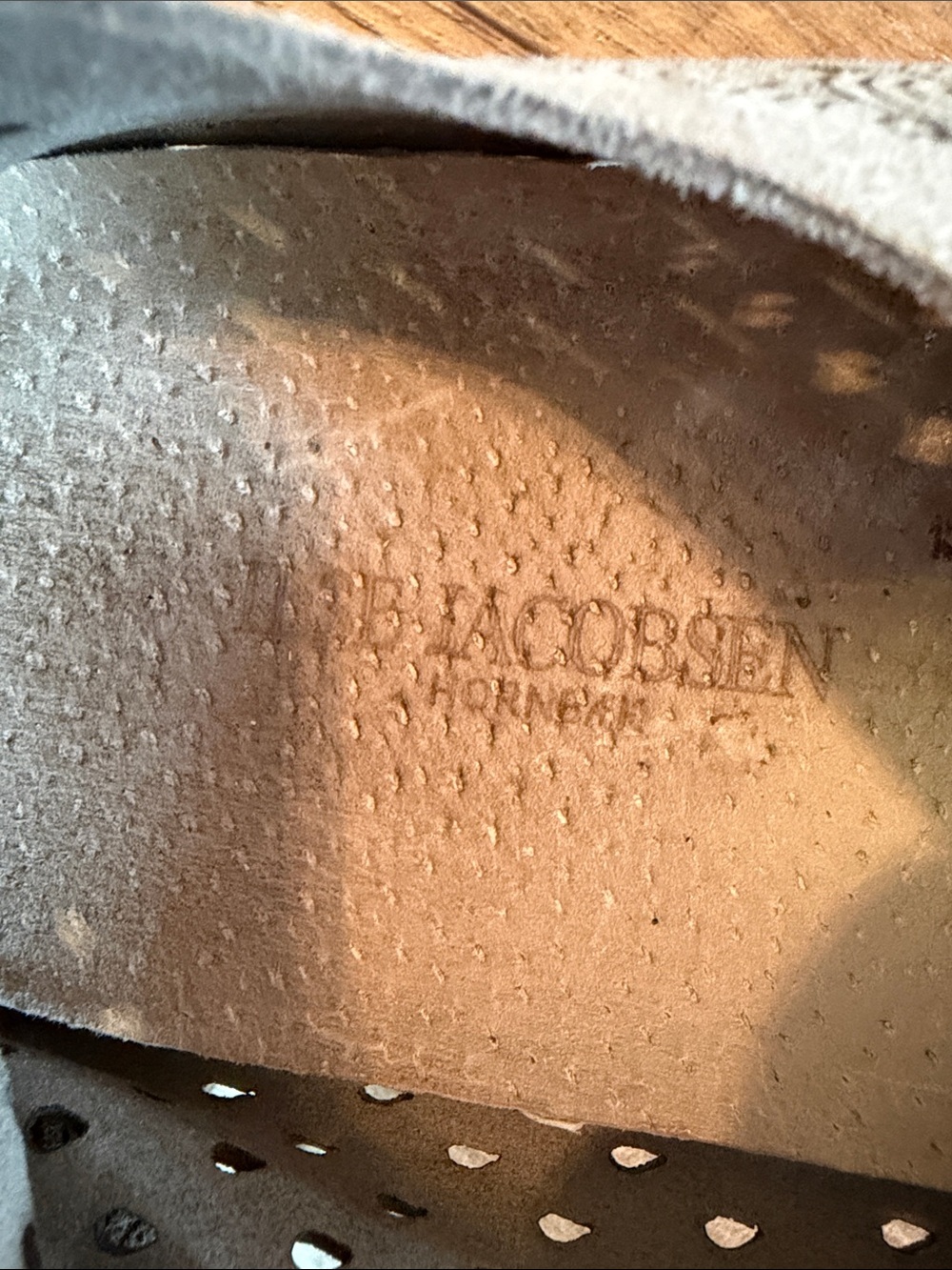ILSE JACOBSEN Tulip 139 Perforated Slip On Sneaker EU 39 Gray Comfort Flat - Picture 2 of 10